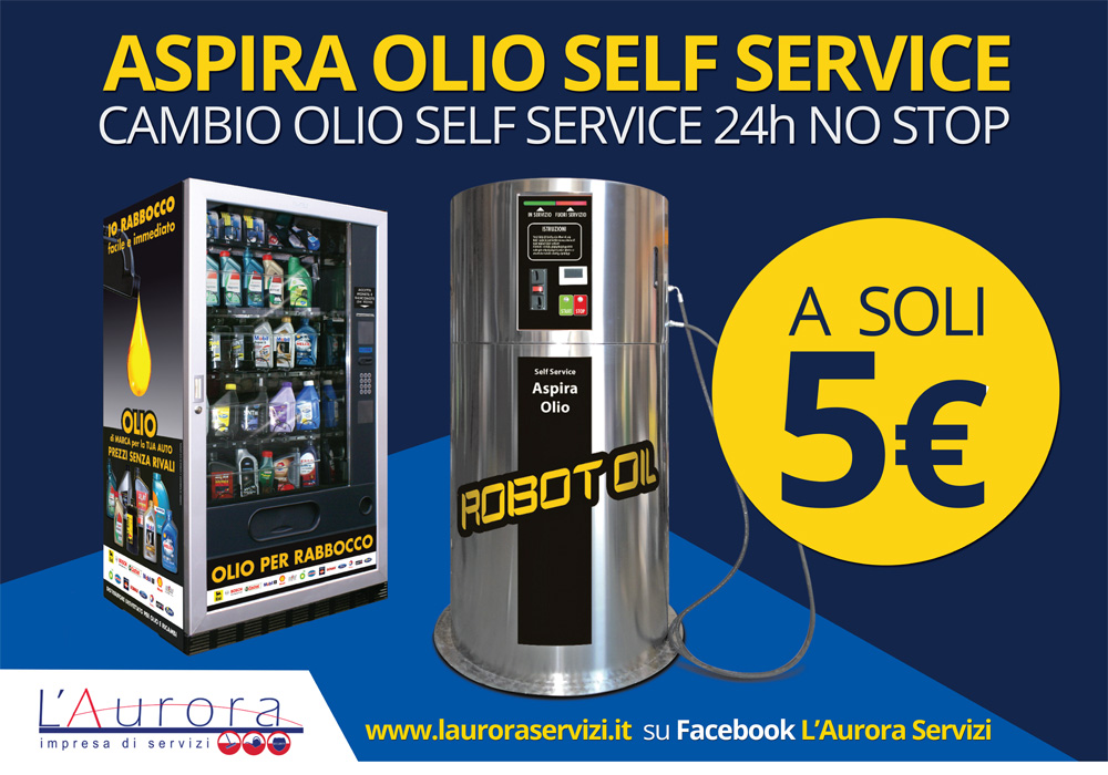 Robot Oil cambio d'olio self service